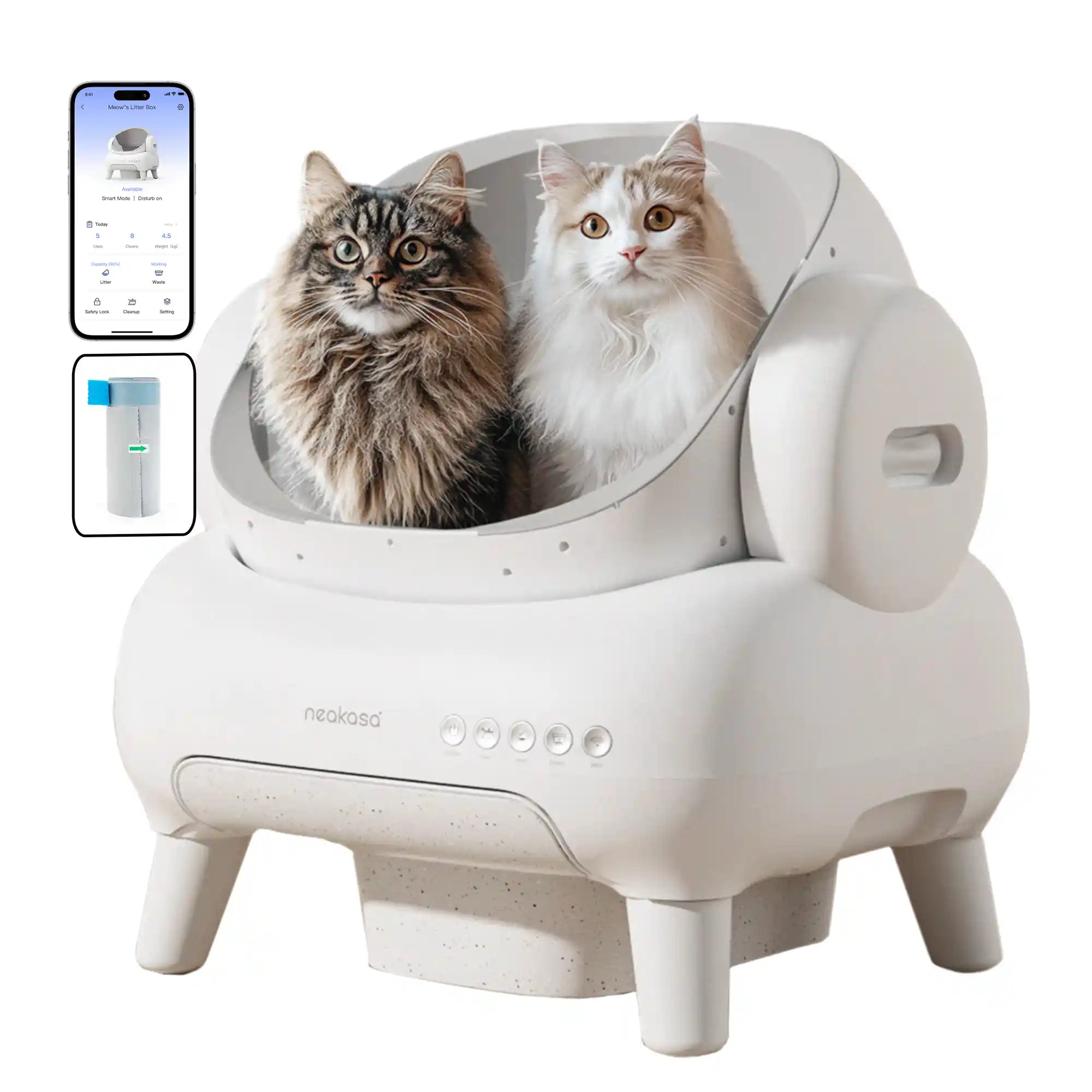 Neakasa M1 Plus Lite Open-Top Self-Cleaning Cat Litter Box