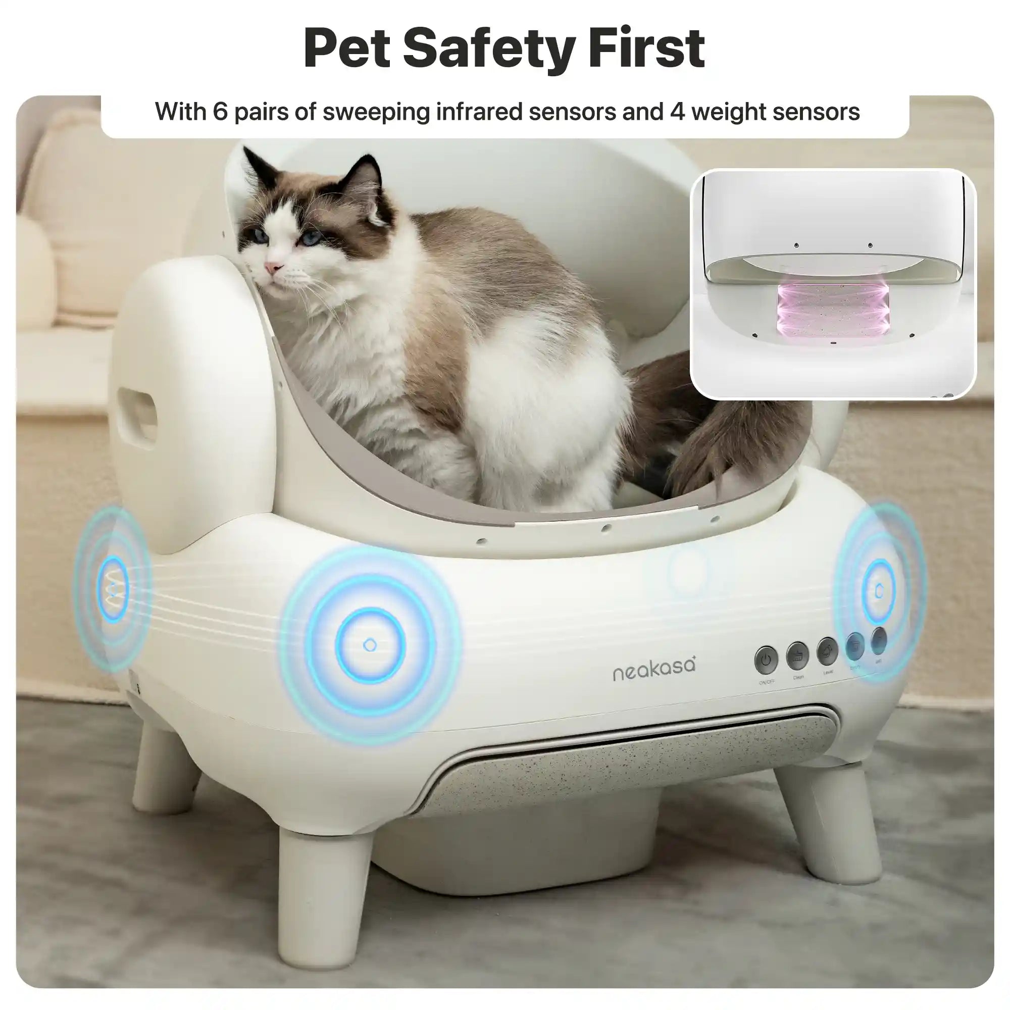 Neakasa M1 Plus Lite Open-Top Self-Cleaning Cat Litter Box