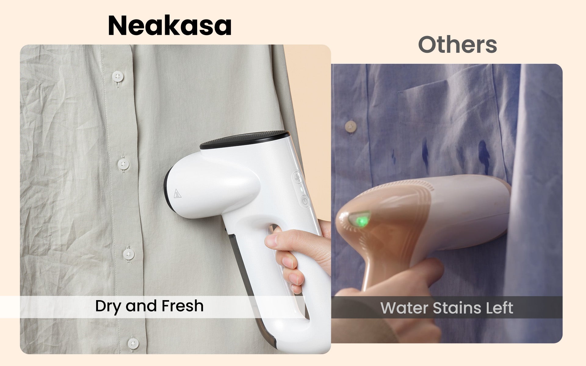 Neakasa Magic 1 Handheld Vacuum Steamer | Wrinkle-Free Clothes