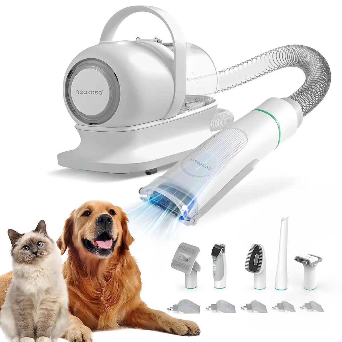 Neakasa P1 Pro — 5-in-1 Low-Noise Pet Grooming Vacuum