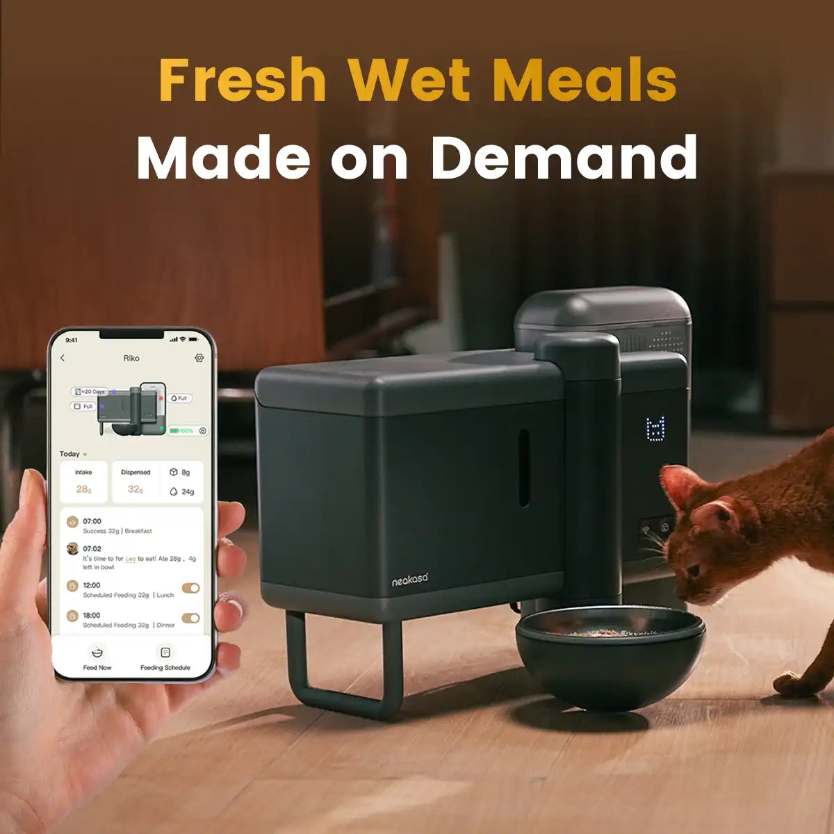 [Pre-ordine] Neakasa Riko Distributore automatico di cibo umido fresco per animali