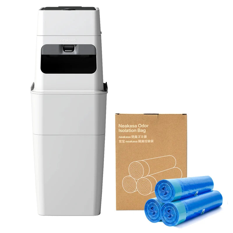 pooguard plus white and 3 rolls of waste bags